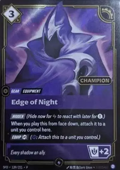 Edge of Night - SFD-139-p2 - Promotional Cards - Riftbound card